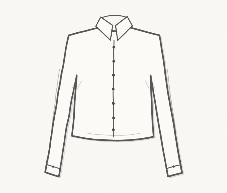 Women's "Arches" Cropped Long Sleeve Shirt