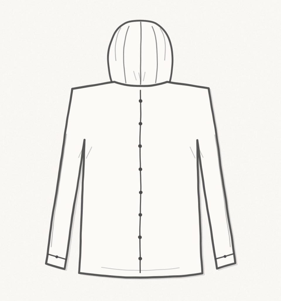 Women's "Grand Canyon" Hooded Long Sleeve Button-Up Shirt
