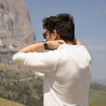 White Sands - Men's Sun Henley with Hideaway Hood