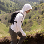 White Sands - Men's Sun Henley with Hideaway Hood