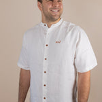 Everglades - Men's Short-Sleeve Shirt in Desert Willow (White) (front view)