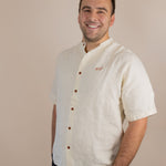 Everglades - Men's Short-Sleeve Shirt in Chamisa (Tan) (front view)