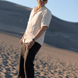 Joshua Tree - Men's Breathable Hemp Trail Pants in Obsidian (Black)