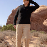 Joshua Tree - Men's Breathable Hemp Trail Pants in Sandstone (Tan)