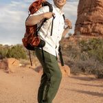 Joshua Tree - Men's Breathable Hemp Trail Pants in Olivine (Green)