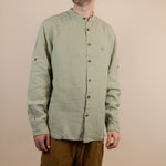 Canyonlands - Men’s Long-Sleeve Ventilated Hemp Shirt in Agave (Light Green)
