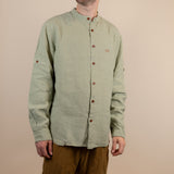 Canyonlands - Men’s Long-Sleeve Ventilated Hemp Shirt in Agave (Light Green)