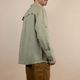 Canyonlands - Men’s Long-Sleeve Ventilated Hemp Shirt in Agave (Light Green) (side view)