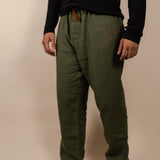 Joshua Tree - Men's Breathable Hemp Trail Pants in Olivine (Green) (front view)