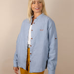 Canyonlands - Women’s Long-Sleeve Ventilated Hemp Shirt in Blue Sage (Light Blue)