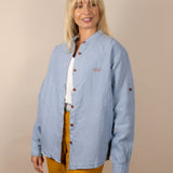 Canyonlands - Women’s Long-Sleeve Ventilated Hemp Shirt in Blue Sage (Light Blue)