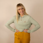 White Sands - Women's Sun Henley with Hideaway Hood