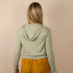White Sands - Women's Sun Henley with Hideaway Hood