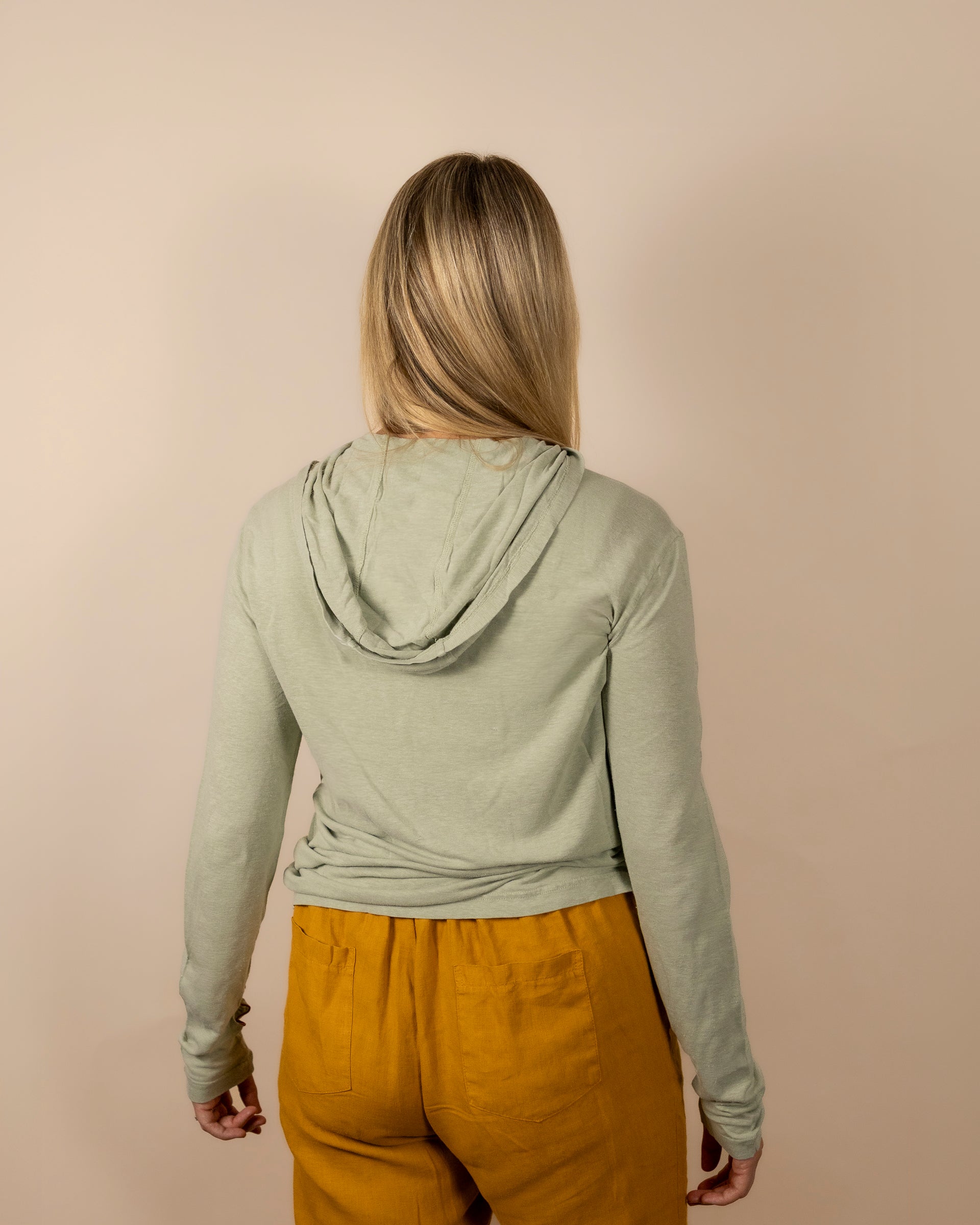 White Sands - Women's Sun Henley with Hideaway Hood