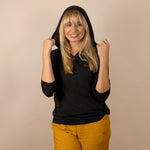 White Sands - Women's Sun Henley with Hideaway Hood