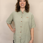 Everglades - Women's Short-Sleeve Shirt in Agave (Light Green) (front view)