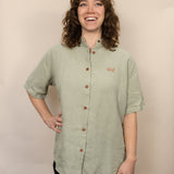 Everglades - Women's Short-Sleeve Shirt in Agave (Light Green) (front view)