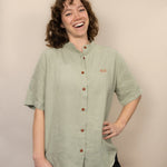 Everglades - Women's Short-Sleeve Shirt in Agave (Light Green) (front view)