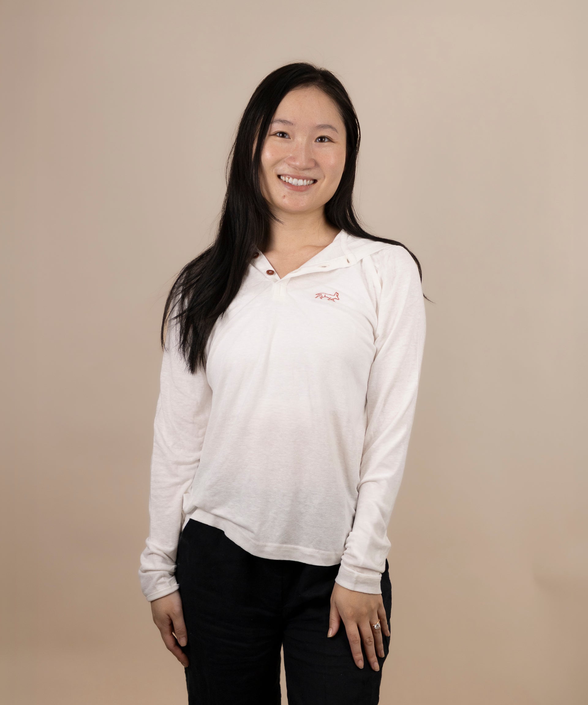 White Sands - Women's Sun Henley with Hideaway Hood