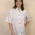 Everglades - Women's Short-Sleeve Shirt in Desert Willow (White) (front view)