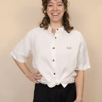 Everglades - Women's Short-Sleeve Shirt in Desert Willow (White) (front view)