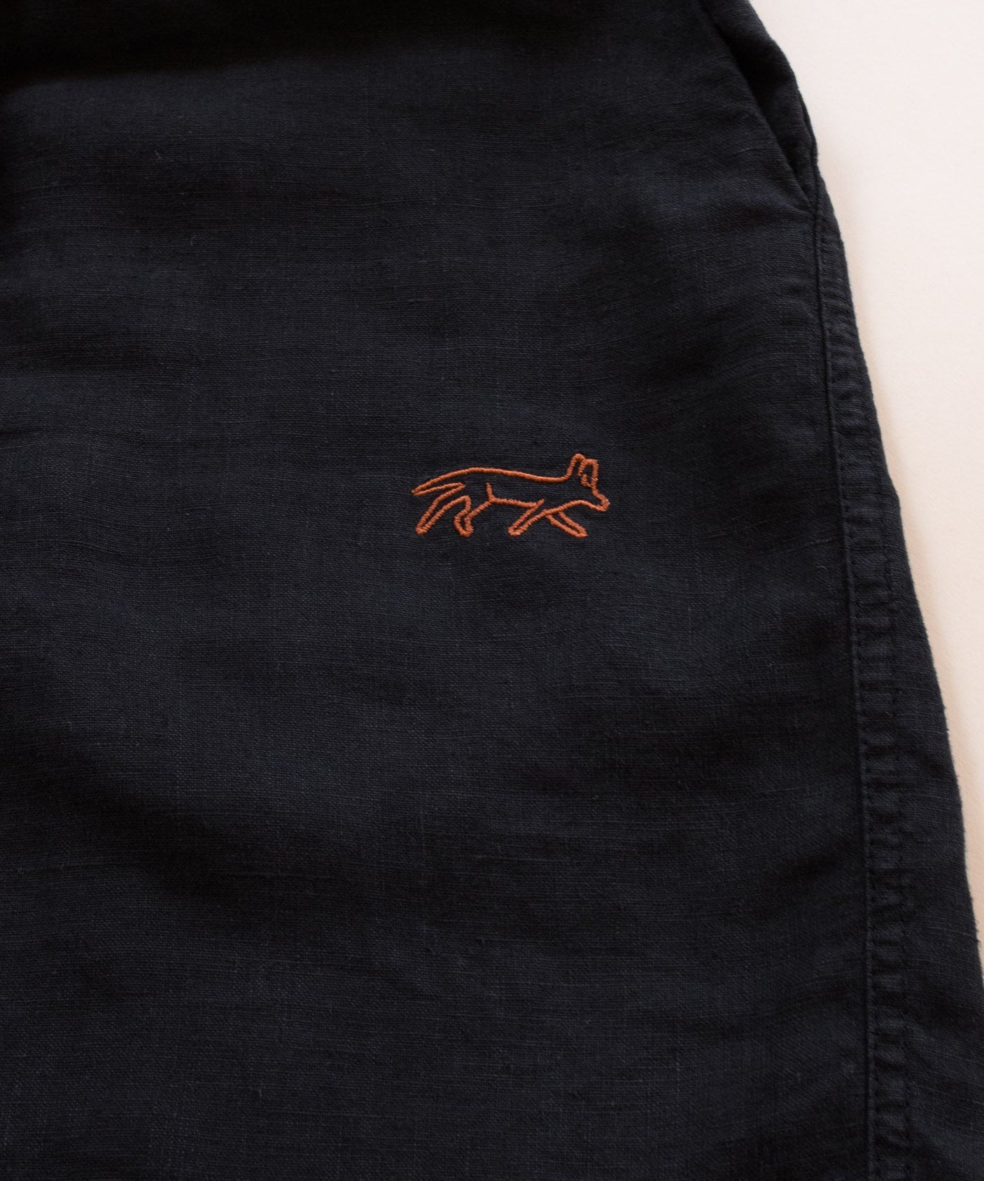 Joshua Tree - Women's Breathable Hemp Trail Pants in Obsidian (Black) (close up)