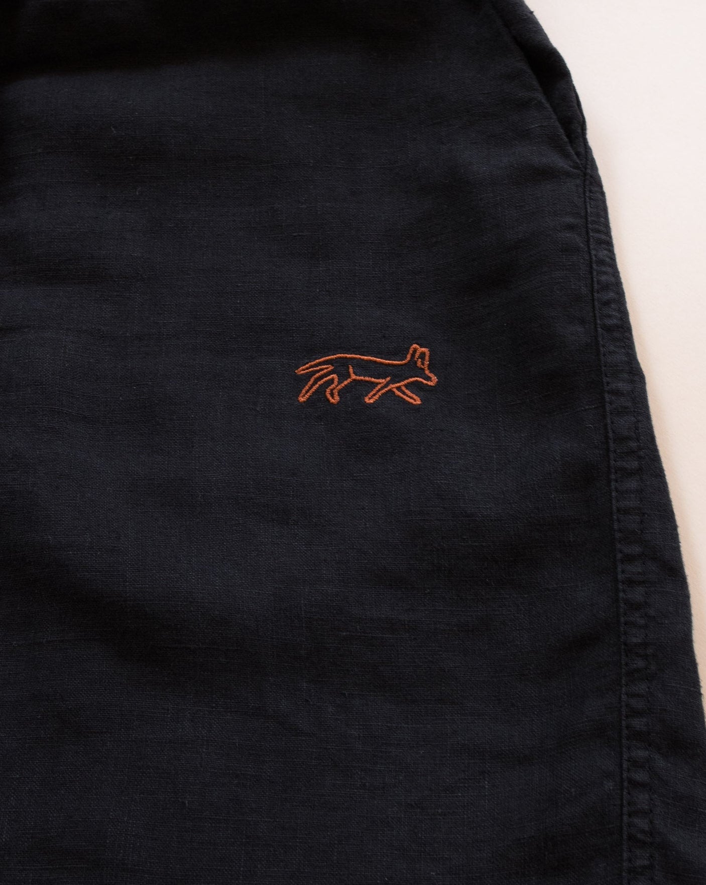 Joshua Tree - Women's Breathable Hemp Trail Pants in Obsidian (Black) (close up)
