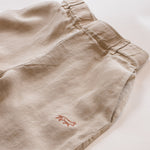 Joshua Tree - Women's Breathable Hemp Trail Pants in Sandstone (Tan) (close up)