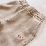 Joshua Tree - Women's Breathable Hemp Trail Pants in Sandstone (Tan) (close up)
