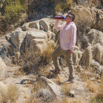 White Sands - Men's Sun Henley with Hideaway Hood