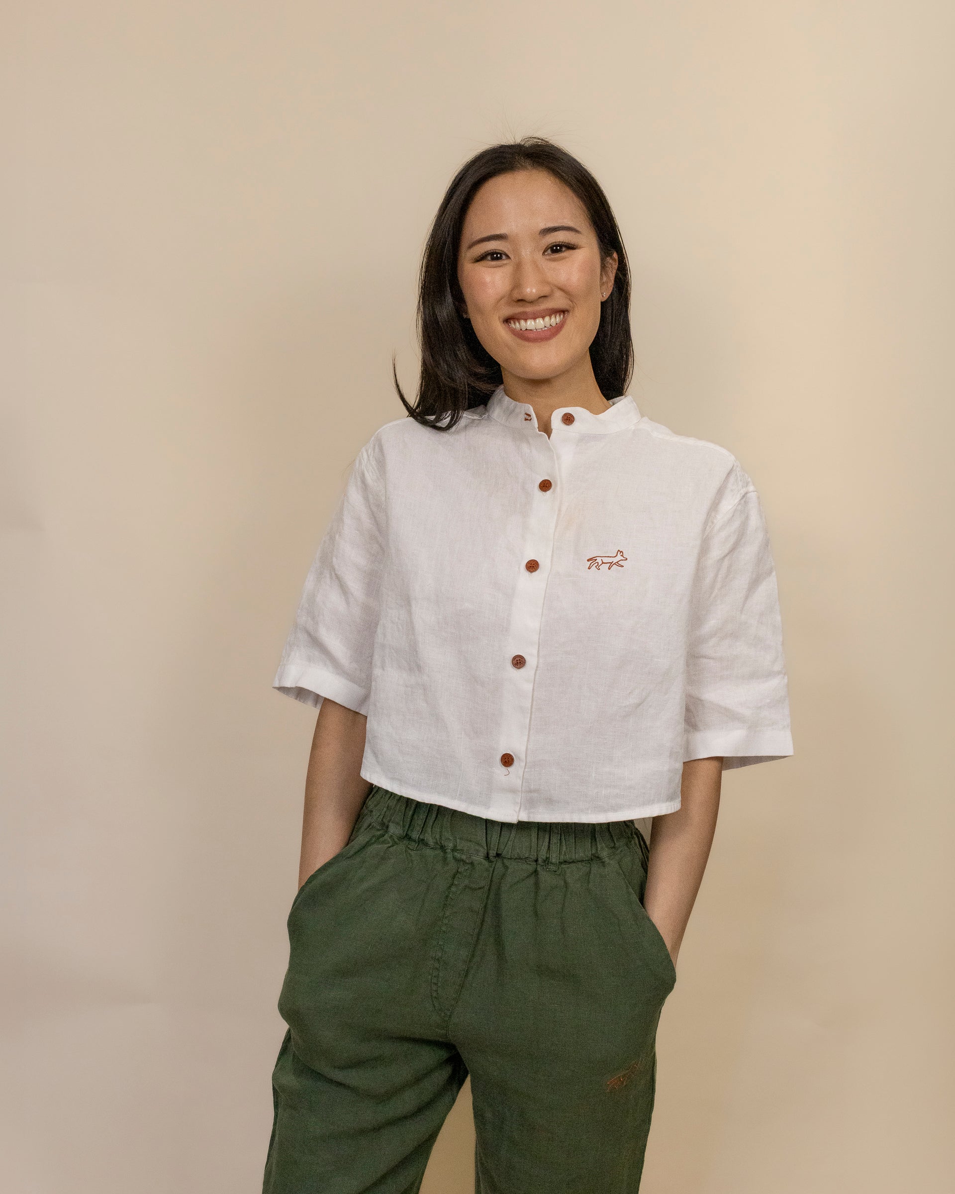 Biscayne - Women's Cropped Short Sleeve Shirt