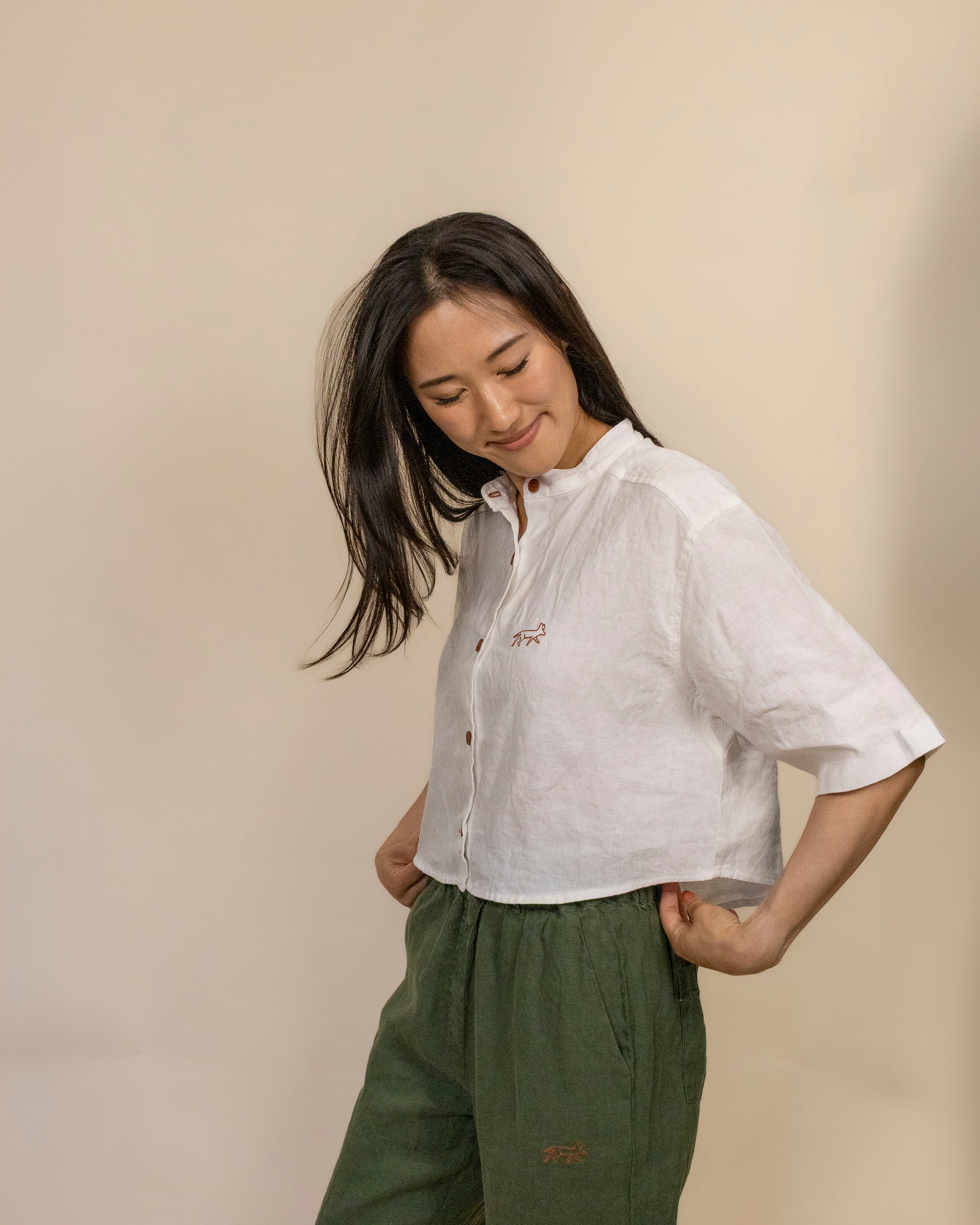 Biscayne - Women's Cropped Short Sleeve Shirt